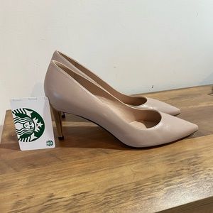 Stiletto Stuart Weitzman Nude Soft Leather Heels